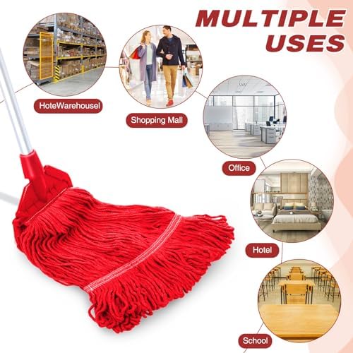 Nuogo 10 Pcs Commercial Mop Head Replacement, 27.6 Inch - Image 5