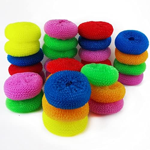NSBELL 30PCS Plastic Dish Scrubbers - Image 3