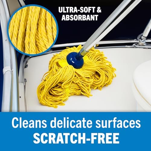 Screw On Cotton Mop Head Replacement Refill, Heavy Duty String Mop Head - Image 4
