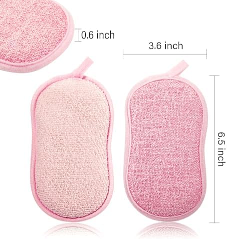 Boao 10 Pieces Multipurpose Kitchen Scrub Sponges, Non-Scratch Microfiber Scrub - Image 2