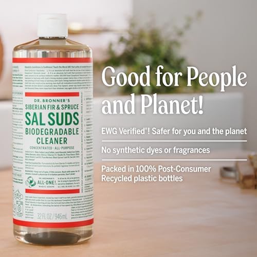 Dr. Bronner's Sal Suds Biodegradable Cleaner – All Purpose Pine Mop Detergent - Image 6