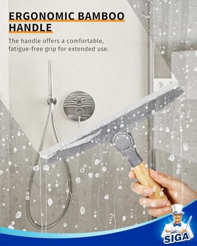MR.SIGA Silicone Squeegee for Shower Door, 10 inch - Image 5