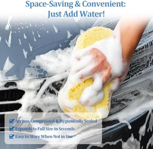 5 Pack Large Car Wash Sponges Non-Scratch Sponges - Image 5