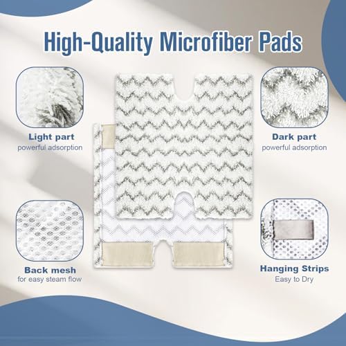 8 Pack Steam Mop Replacement Pads - Image 4