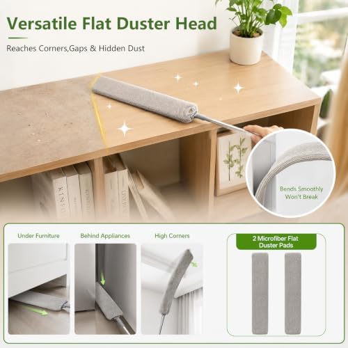 10-Piece Duster with Extension Pole, Cobweb Duster - Image 4