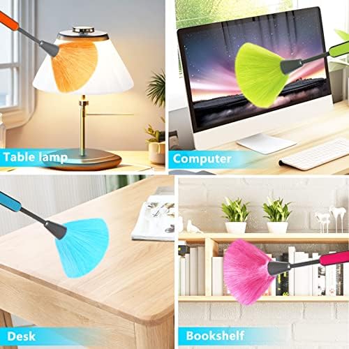 4 Pack 10 inch Microfiber Duster, Feather Duster, Grips Microfiber Delicate - Image 6