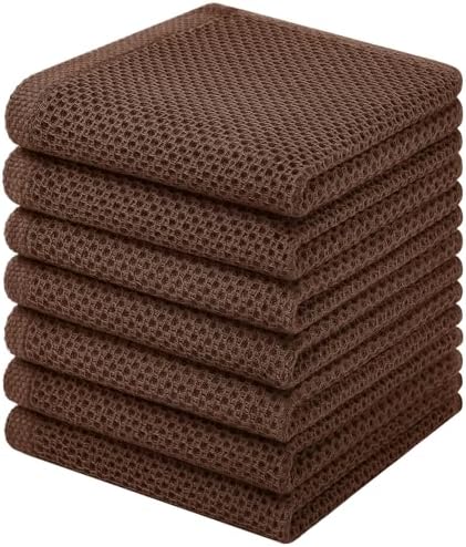 Homaxy 100% Cotton Waffle Weave Kitchen Dish Cloths by Homaxy