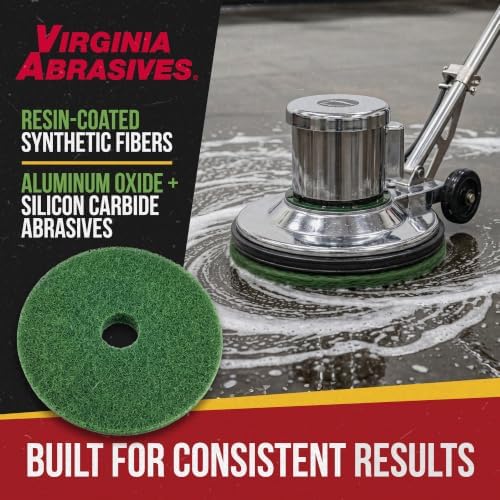 Green Floor Maintenance Pads, Deep Cleaning & Light Stripping - Image 3