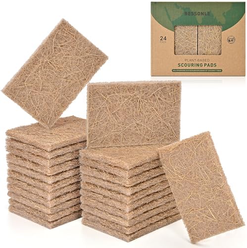24 Pack Natural Scouring Pads by Unknown