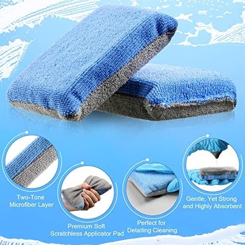 24 Pack Microfiber Wax Applicator Pads - Image 3