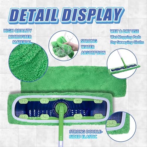 2 Pack XL Microfiber Mop Pads Compatible - Image 2