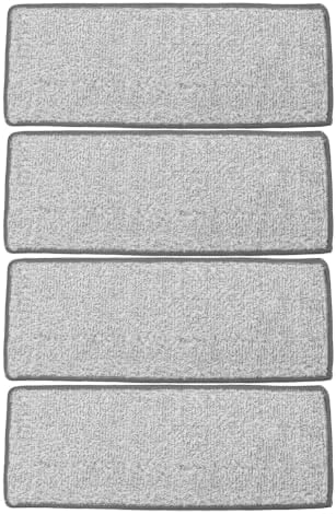 4 Pack Microfiber Mop Replacement Pads Washable Flat Mop Pads Refills by OATIPHO