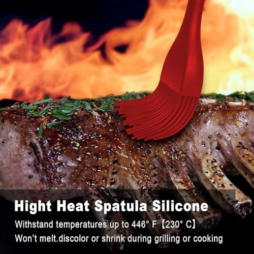 Walfos Pastry Brush, 600℉ Heat Resistant Silicone Basting Small Brush - Image 7