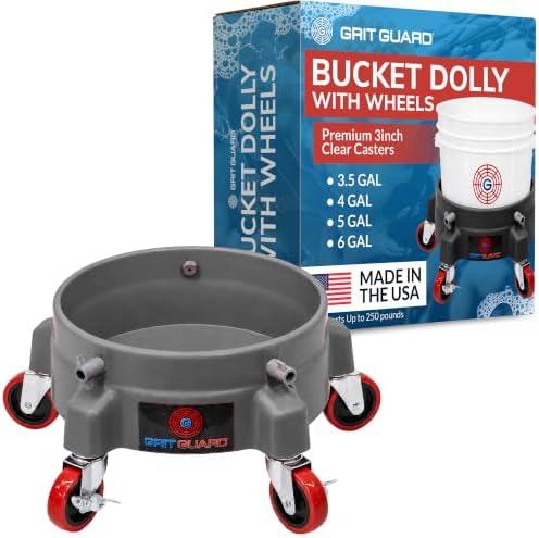 Grit Guard Bucket Dolly with Wheels by GritGuardInc