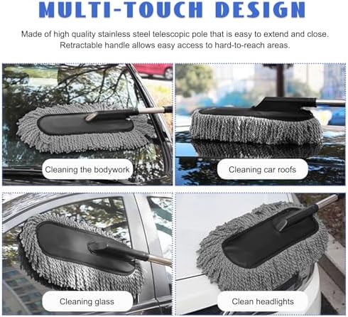 2 PCS Microfiber Car Duster, Scratch Free Auto Exterior Interior Large Dusting - Image 6