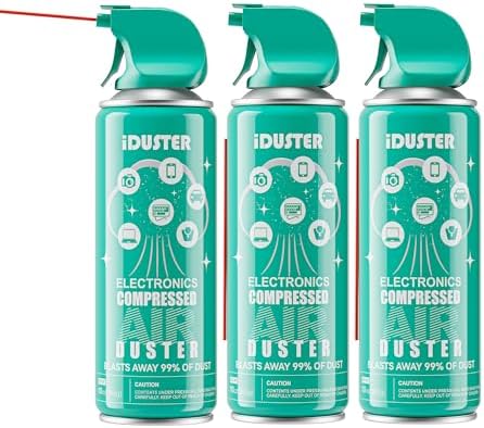 Keyboard Cleaner Air Spray for Computers - 10oz Air Can Duster for Electronics by iDuster