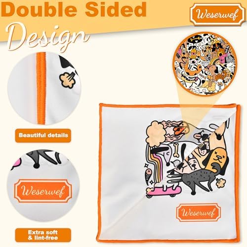 WESERWEF Design Microfiber Glasses Cleaning Cloth – Premium Cleaning Cloth - Image 3
