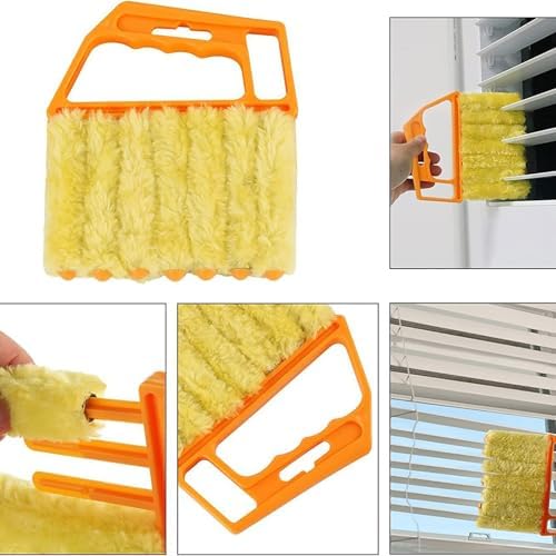 Shutter Brush, Window Blinds Cleaning Brush, Microfiber Duster Tool - Image 6