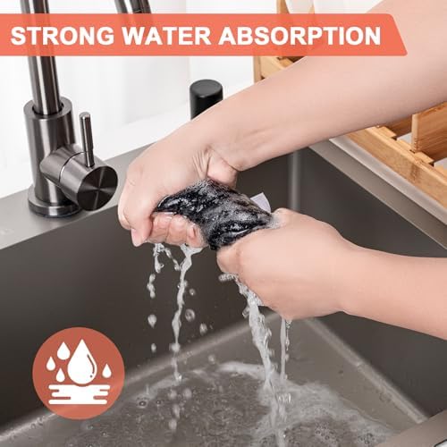 Kitchen Towels 8-Pack Kitchen Dish Cloths, 100% Cotton, 12x12 In - Image 4