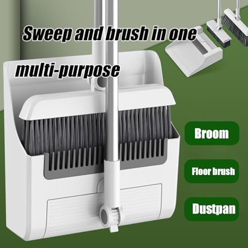 Foldable Broom and Dustpan Set 3-in-1 - Image 2