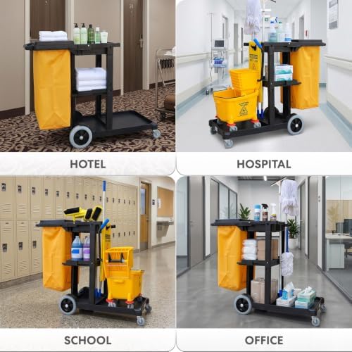 Simpli-Magic Commercial Cleaning Cart - Image 6
