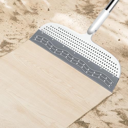 PRATIQUE 53.5-Inch White Rubber Broom Squeegee - Image 2