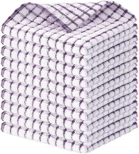 Kitinjoy Cotton 10 Pack Terry Kitchen Dish Cloths by Kitinjoy