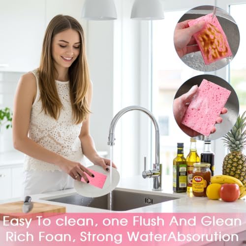 200pcs Kitchen Sponges Bulk Natural Sponges - Image 4