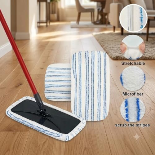 Microfiber Flat Mop Kit with Large Surface Dust Flat Mop - Image 4