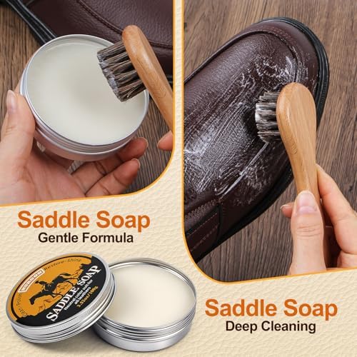Nuroon Leather Boots Care Kit- Leather Cleaner Boots Shoes Cleaning Kit - Image 2