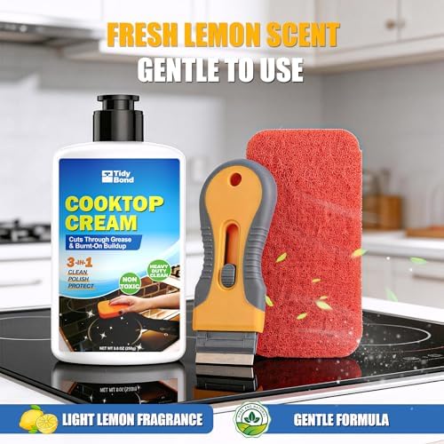 Glass Cooktop Cleaner & Polish Kit, Removes Burnt-On Food & Grease, 8.8 oz - Image 5