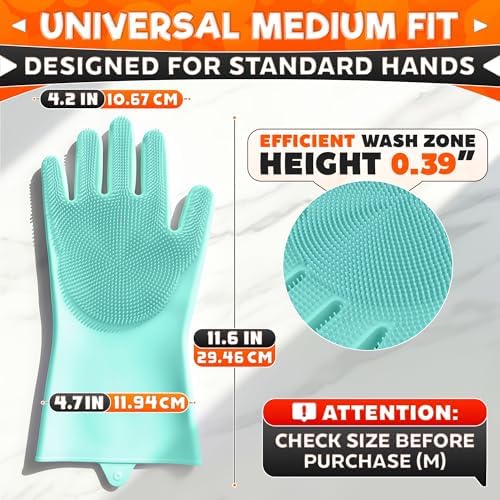 ALPENKOK Silicone Dishwashing Gloves - Image 2