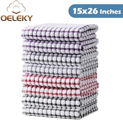 Oeleky Kitchen Towels, 100% Cotton Dish Towels - Image 5