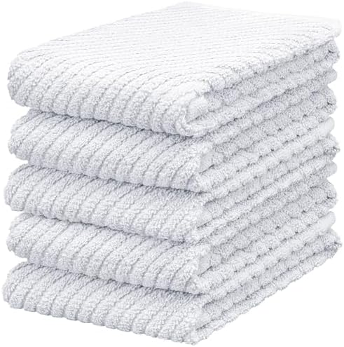 DecorRack 100% Cotton Terry Kitchen Towels, 16 x 19 in by DecorRack
