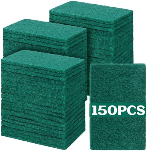 Hoolerry 150 Pcs Heavy Duty Scouring Pads Bulk by Hoolerry