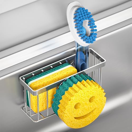 MURLONG Sponge Holder Smiley Face, Sink Caddy by MURLONG