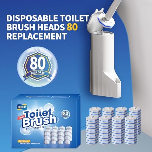 Hohoky 80Pcs Toilet Brush Refills - Image 2