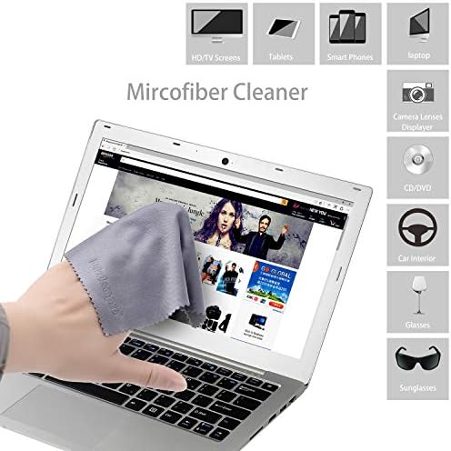 Wisdompro 8-Pack 6x7 Inches Soft Microfiber Cleaning Cloth - Image 4