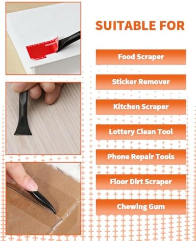 15 PCS Carbon Fiber Plastic Scrapers Tool, Non-Scratch Scraper Tool - Image 7