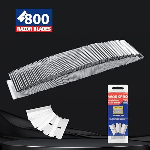 WORKPRO 800-Pack Single Edge Razor Blades, Carbon Steel Scraper Blades - Image 3