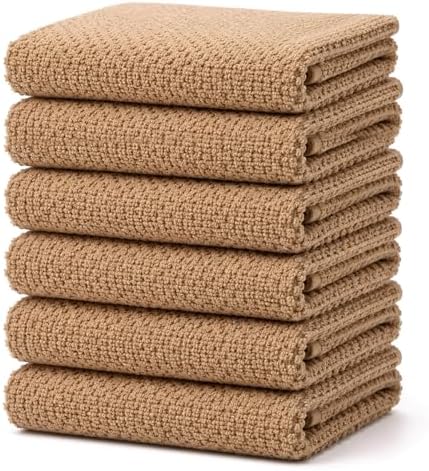 Bumble Kitchen Towels 6 Pack 100% Cotton 16"x26" by BumbleTowels