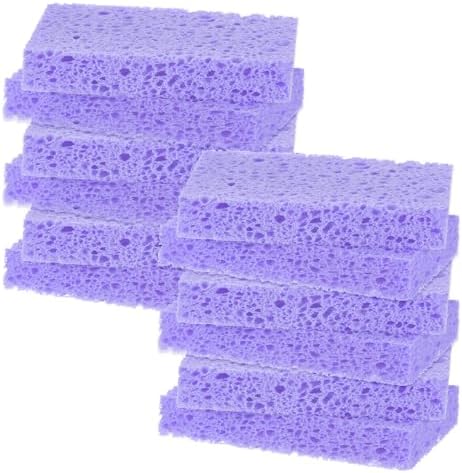 M METERXITY 12-Pack Kitchen Sponges, Condense Eco Cellulose Non-Scratch Scrub by MMETERXITY