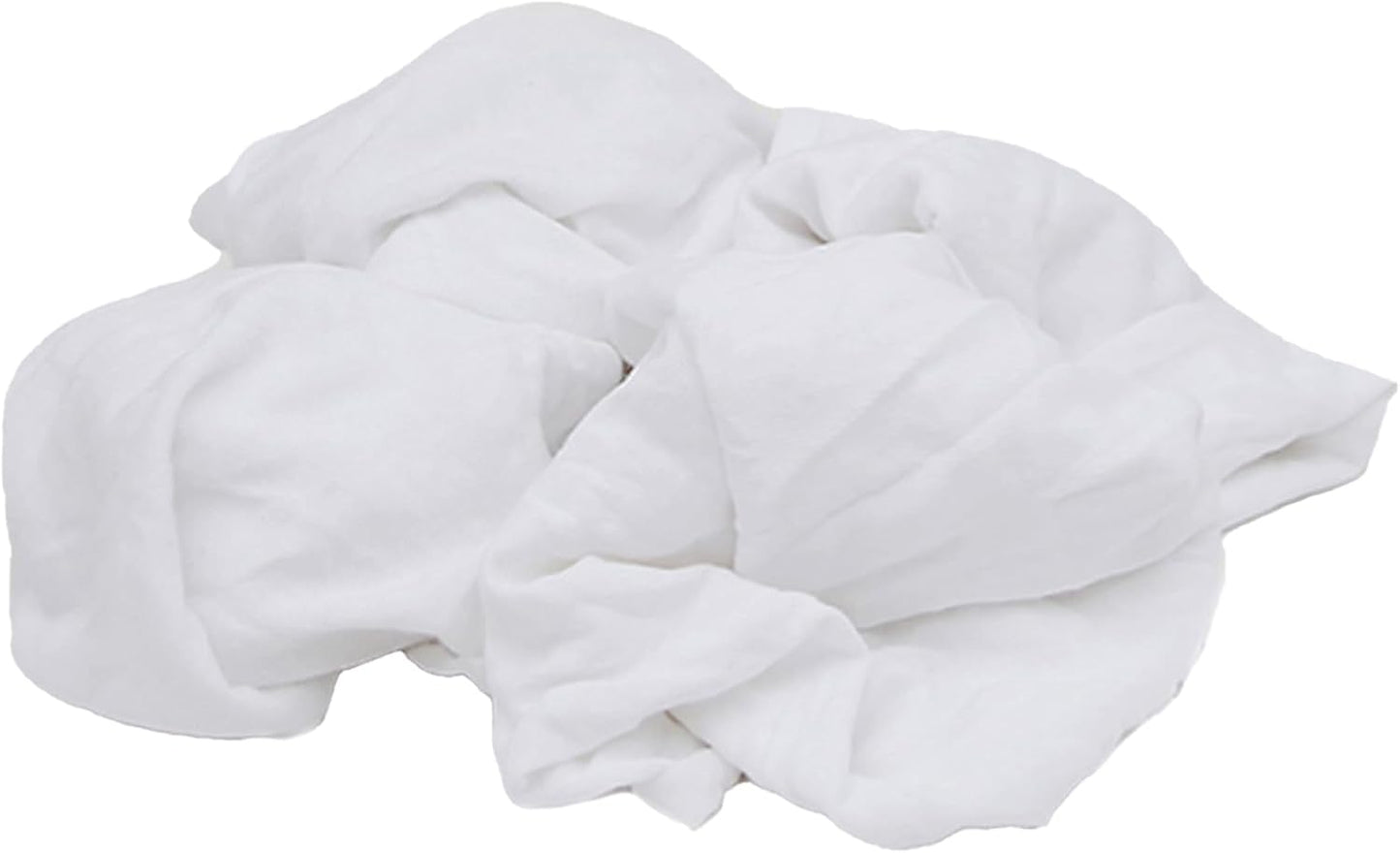 Premium White T-Shirt Cleaning Rags (5 lbs. Box) – White Cotton Rags for Cleaning, Staining, Painting, Oil, Grease & Dust Removal – Shop Rags Bulk for Multipurpose use