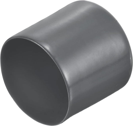 uxcell 20pcs Rubber End Caps 45mm ID Vinyl Round Tube Bolt Cap Cover Thread Protectors Dark Grey
