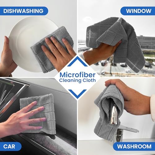 Greenfound Microfiber Cleaning Cloth Roll, 80 Pack Tear Away Towels, Reusable - Image 6