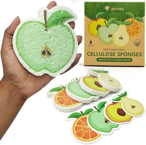 AIRNEX Biodegradable Cellulose Compressed Sponges Bulk by Airnex