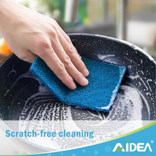AIDEA Non-Scratch Scouring Pads 24PK, Dish Scrubber Pads, 5.5in*3.5in - Image 3