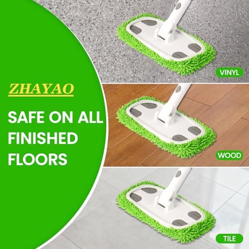Sweeper Mop System with 3 Reusable Microfiber Mop Pads - Image 3