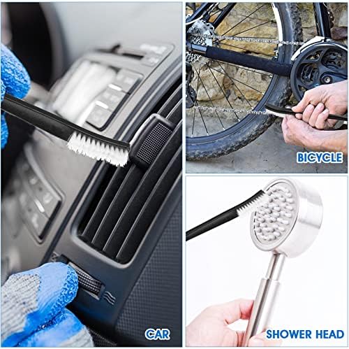 Abeillo Double-Ended Nylon Cleaning Brushes, Plastic Handles - Image 4