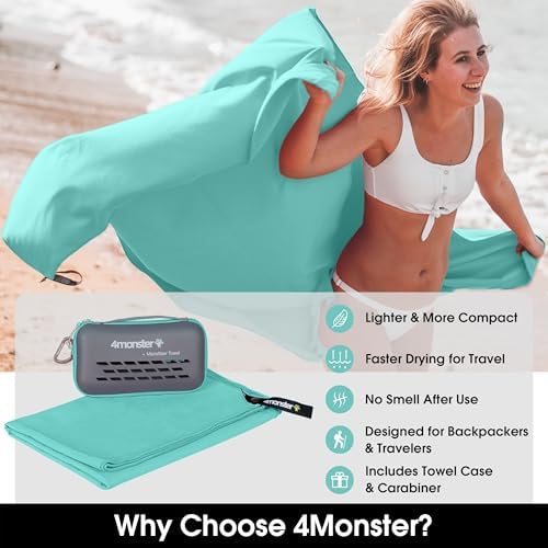 4Monster Quick Dry Travel Towel - Image 2